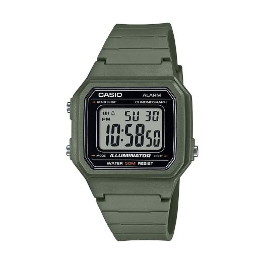 Casio Illuminator Alarm Chronograph Digital Watch 50M Water Resistant W217H-3AV