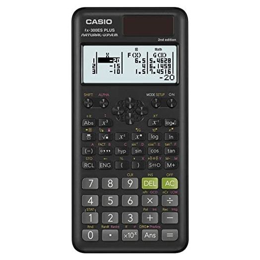 Casio fx-300ESPLUS2 2nd Edition, Standard Scientific Calculator, Black