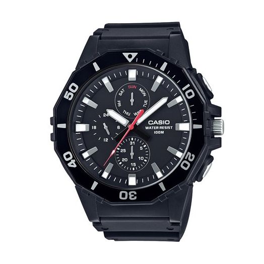 Casio Men's Large Face Diver Style Watch, Black