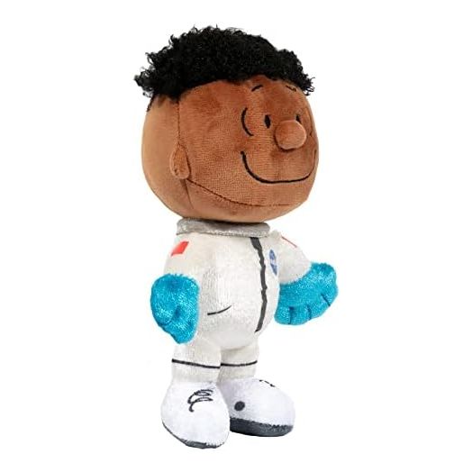 JINX Official Peanuts Collectible Plush Franklin, Excellent Plushie Toy for Toddlers & Preschool, White NASA Astronaut, Snoopy Team