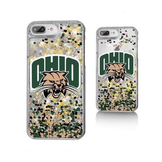 Ohio University Bobcats Confetti Glitter Case for iPhone 8 Plus / 7 Plus / 6 Plus