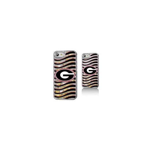 UGA Georgia Bulldogs Wave Glitter Case for iPhone 8 / 7 / 6