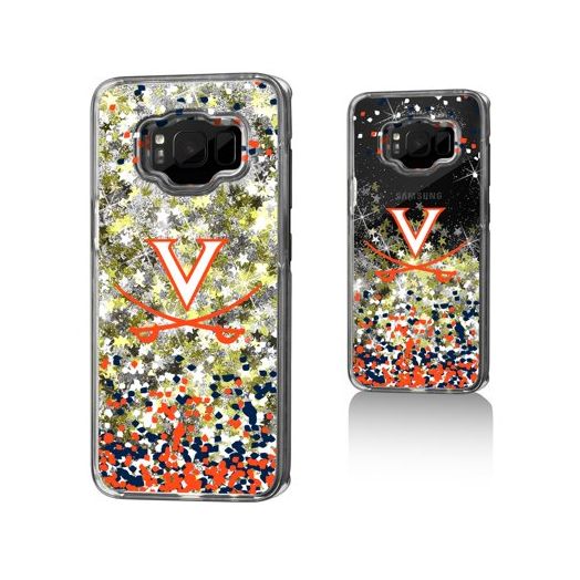 UVA Virginia Cavaliers Confetti Glitter Case for Galaxy S8