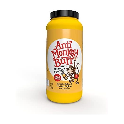 Anti Monkey Butt | Body Powder with Calamine | Sweat, Odor and Friction Fighter | 6 Ounces | Pack of 1