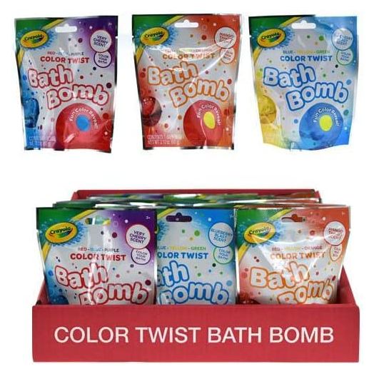 Crayola QQ851HBAZAP24 Bath Bomb in Blind Bag, Multicolor (Pack of 4)