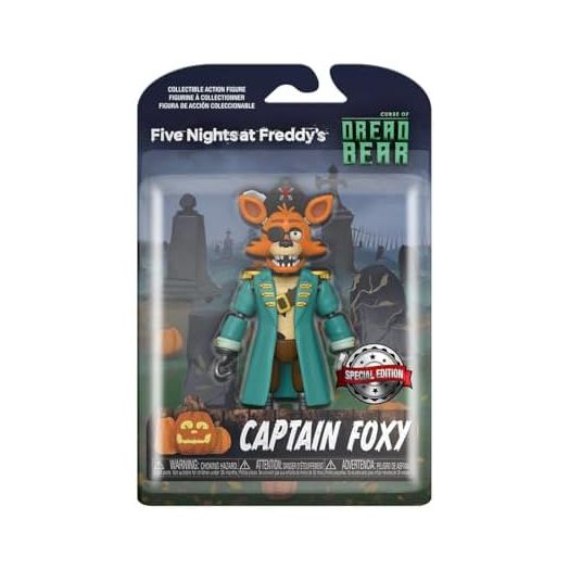 Funko Action Figure: Five Nights at Freddy's (FNAF) Dreadbear - Captain Foxy - Collectible Toy - Gift Idea - Official Merchandise