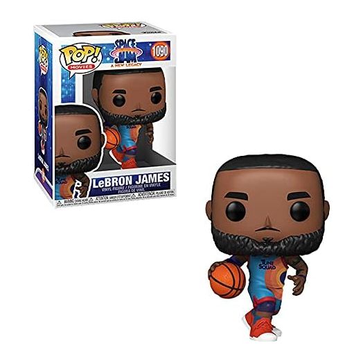 Funko POP Movies: Space Jam, A New Legacy - Lebron James Dribbling, Multicolor, 3.75 inches (56356)