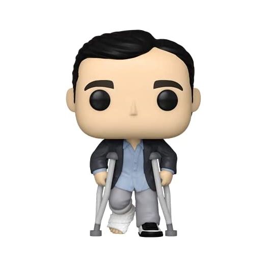 Funko POP TV: The Office, Michael Standing with Crutches, Multicolor, 57396