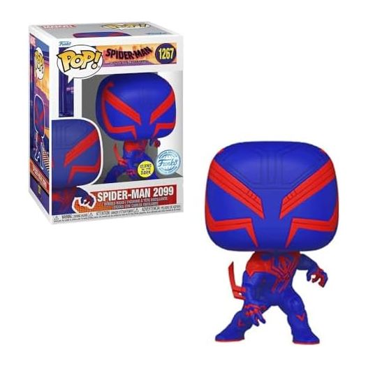 Funko Pop! Movies: Spider-Man Across the Spider-Verse 2099 Glow-in-the-Dark Pop! Vinyl Figure – Entertainment Earth Exclusive, (FUN68370)