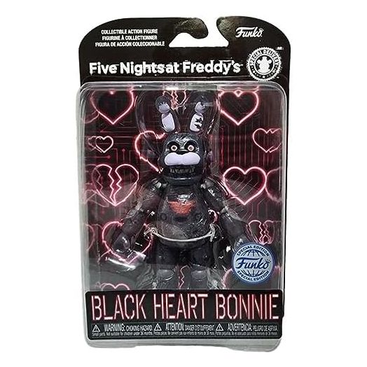 Funko Action Figures: Five Nights at Freddy's - Black Heart Bonnie *Glow in The Dark* (Walmart Exclusive)