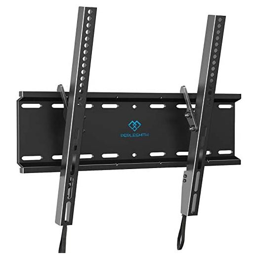 PERLESMITH Tilting TV Wall Mount Bracket Low Profile for Most 23-60 inch LED LCD OLED, Plasma Flat Screen TVs with VESA 400x400mm Weight up to 115lbs