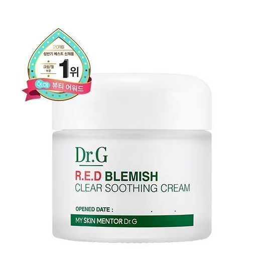 Dr.G NEW RED Blemish Clear Soothing Cream (70ml 2.36 oz) Gowoonsesang Cosmetic, Moisturizing Recovery Cream