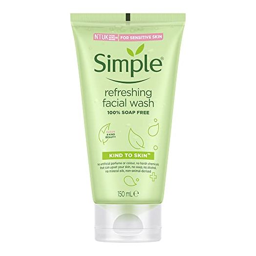 Simple Kind to Skin Refreshing Facial Wash Gel ,150 ml (5 Ounce)