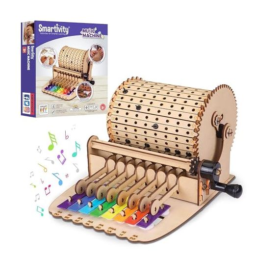 Smartivity Mechanical Xylophone Music Machine for Kids 8-14 Years Old I Cool Birthday Gifts Ideas for Boys & Girls | DIY STEM Science Toys for 8,9,10,11,12,13,14 Years I Wooden Engineering Game