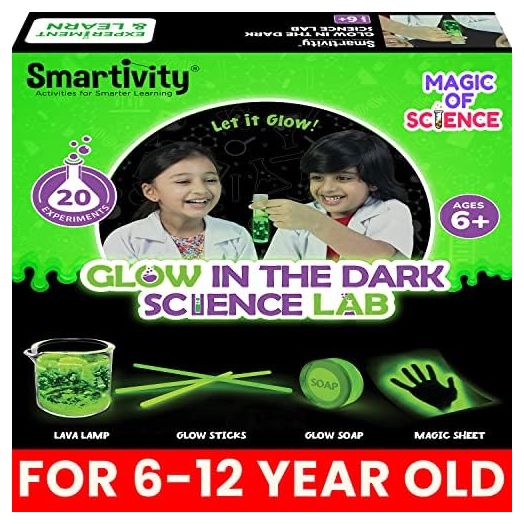 Smartivity Glow Magic Science Kit for Kids Age 6-14 Years Old | Cool Birthday Gifts Ideas for Boys & Girls | Science Experiment KIt Toy for 6,7,8,9,10,11,12,13,14 Years I STEM Toys