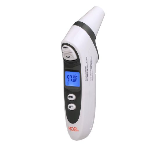 MOBI DualScan Prime Ear and Forehead Digital Thermometer with Memory Recording and Food Bottle Readings, Fever Thermometer, Forehead Thermometer, Ear Thermometer, Baby Thermometer