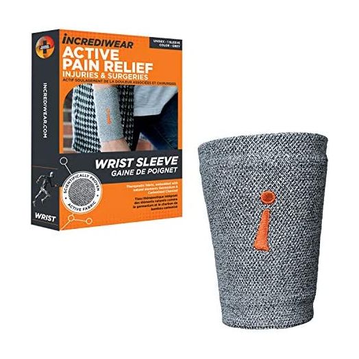 Incrediwear Wrist Sleeve – Wrist Brace for Women and Men to Help with Swelling, Inflammation, Joint Pain Relief and Offers Wrist Support & Recovery (Grey, S/M)