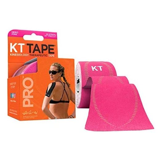 KT Tape Pro Kinesiology Therapeutic Sports Tape , Hero Pink (8.93169E+11), Hero Pink - Precut