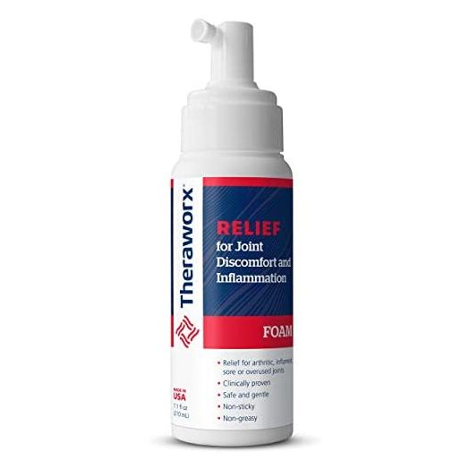 Theraworx Relief Joint Discomfort & Inflammation Foam for Joints in The Knees and Hands - 7.1 oz - 1 Count