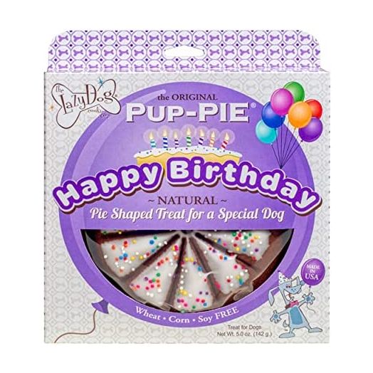 The Lazy Dog Pup-Pie - Original Pup-Pie - Happy Birthday Dog Treat for a Special Dog, 5 oz
