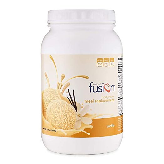 Bariatric Fusion Vanilla Meal Replacement 27g Protein Powder, 21 Serving Tub for Bariatric Surgery Patients Including Gastric Bypass & Sleeve Gastrectomy - No Gluten, Aspartame or Sugar