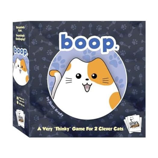 Smirk & Dagger BOOP: Adorable 2 Player Strategy Board Game, with 32 Cat and Kitten Pieces, Makes a Great Gift for Couples, Family, Adults and Kids Ages 10 and Up