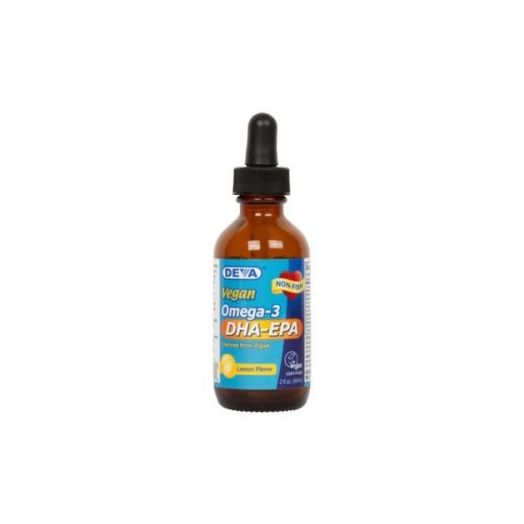 Deva Omega-3 DHA-EPA Liquid, Lemon, 2 Fl Oz