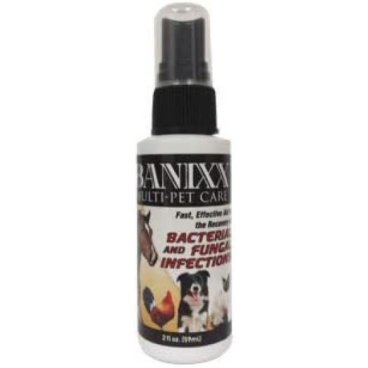 BANIXX Dog/Cat Ear Infection, Hot Spot & Ringworm Treatment, Itchy Skin Relief & Ear Cleaner-2oz