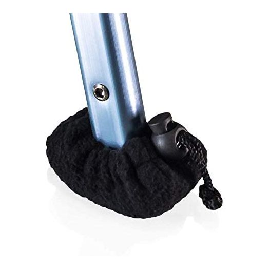 Stander 2 Piece Ski Glide Sock Covers, Compatible with The EZ Fold-N-Go Walker and Able Life Space Saver Walker, Black, Set of 2