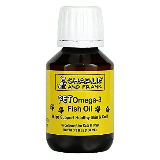 Charlie & Frank, Pet Omega-3 Fish Oil, for Cats & Dogs, Supports Healthy Skin & Coat, 3.3 fl oz (100 ml)