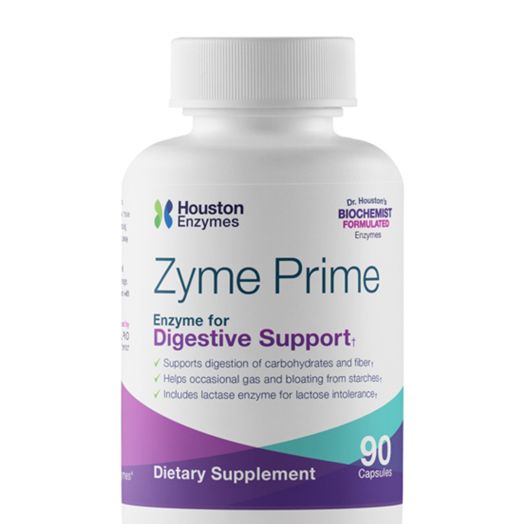 Houston Enzymes Zyme Prime - Enzyme for Digestive Support - 90 Capsules