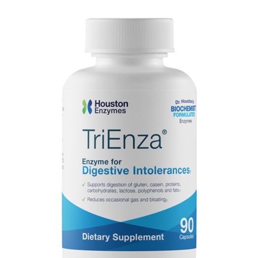 Houston Enzymes TriEnza - Enzyme for Digestive Intolerance - 90 Capsules