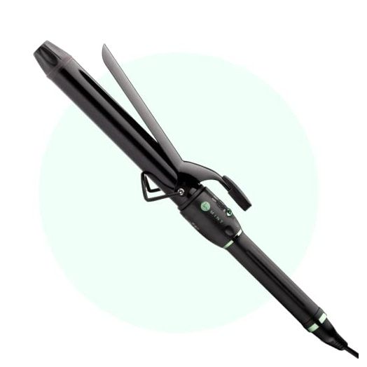 Professional Series Curling Iron 1 1/4 inch by MINT | Extra-Long 2-Heater Ceramic Barrel That Stays Hot. Hair Curler / Curl Maker for Medium to Large Curls. Travel-Ready Dual Voltage.