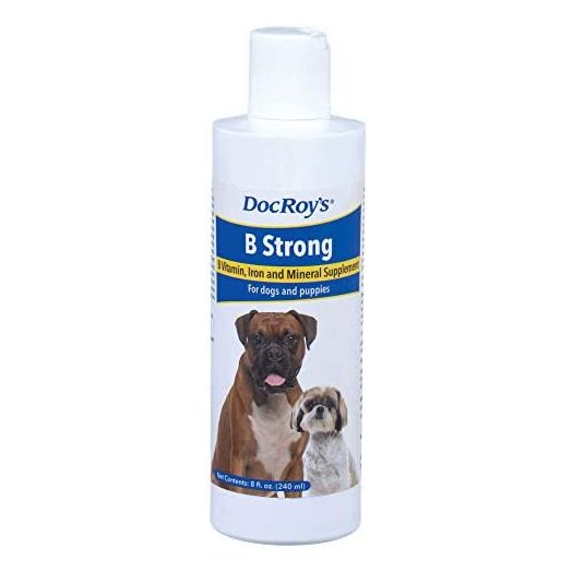 Doc Roy's B Strong - B Vitamin, Iron and Mineral Supplement - Vitamin B for Dogs and Puppies - 8 oz Liquid
