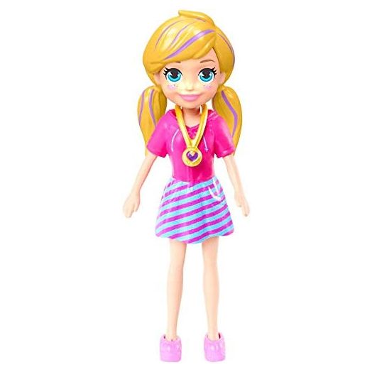 Polly Pocket Doll with Trendy Outfit 2018 Edition Measures Approx. 3.5" Tall (1 Doll)