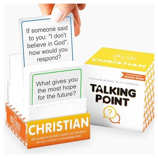 200 Conversation Cards for Christians Game - Explore Your Faith and Have Fun on Family Game Night, Bible Study or Youth Groups - Perfect for Church Groups, Couples Game Night, Easter Gifts