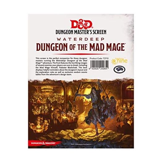 Gale Force Nine Dungeon of The Mad Mage, DM Screen, Multicolor (GFN73710)