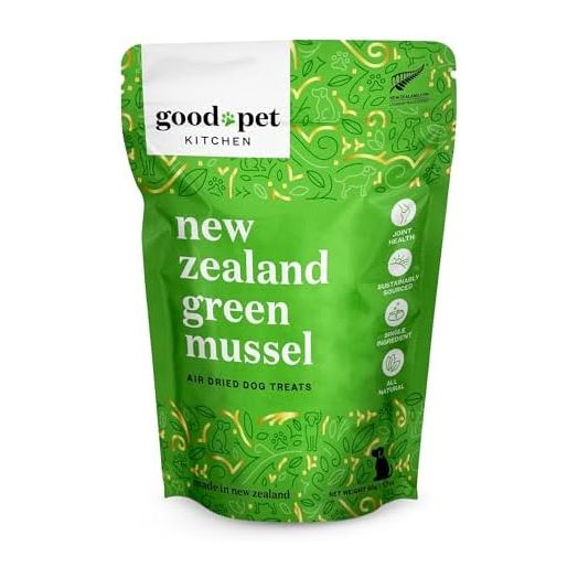 New Zealand Green Mussel Air Dried Dog Treats - All Natural, High Protein, Single Ingredient, 1.7oz