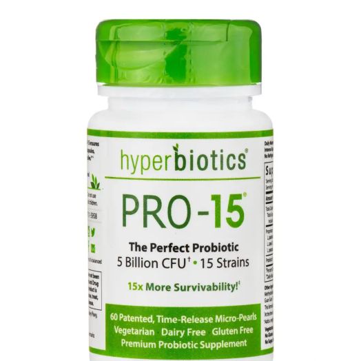 Hyperbiotics PRO-15: Premium Probiotic for Gut Health - 60 Time-Release Micro-Pearl Tablets