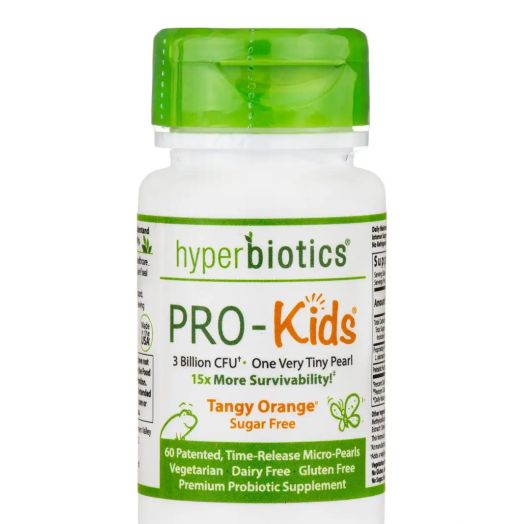 Hyperbiotics PRO-Kids: Probiotics for Kids - Tangy Citrus Flavor - 60 Time-Release Micro-Pearl Tablets