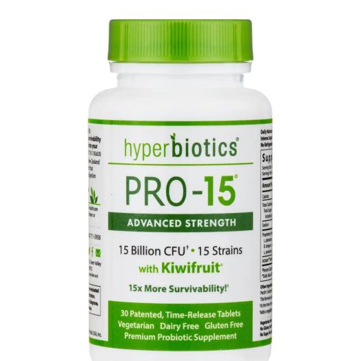 Hyperbiotics PRO-15 Advanced Strength: Probiotic for Advanced Gut Health - 30 Time-Release Tablets