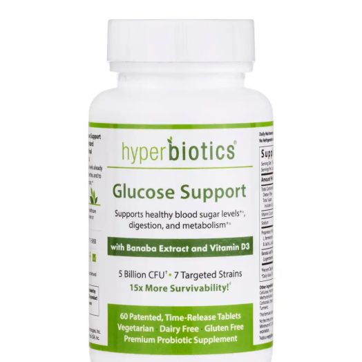 Hyperbiotics Glucose Support: Probiotic for Glucose Support - 60 Time-Release Tablets