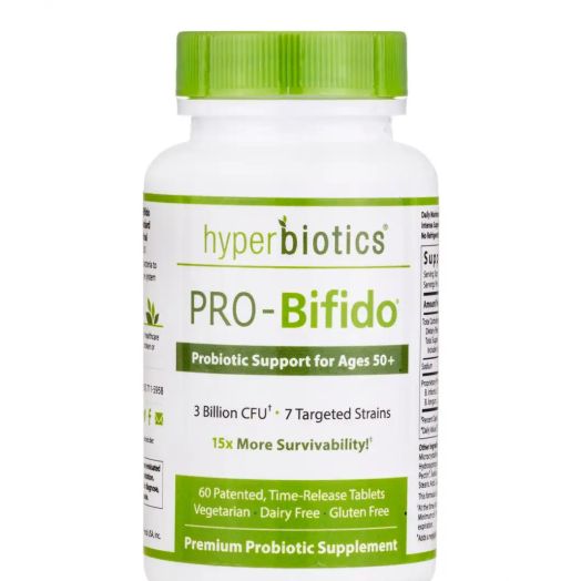 Hyperbiotics PRO-Bifido: Probiotic for Adults 50 & Up - 60 Time-Release Tablets