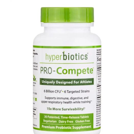 Hyperbiotics PRO-Compete: Probiotic for Athletes - 30 Time-Release Tablets