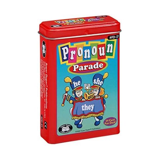 Super Duper Publications | Pronoun Parade Flash Cards | Grammar and Reading Skills Fun Deck | Educational Learning Materials for Children