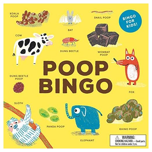 Laurence King Publishing Poop Bingo: A Hilarious and Fascinating Educational Game for Kids!