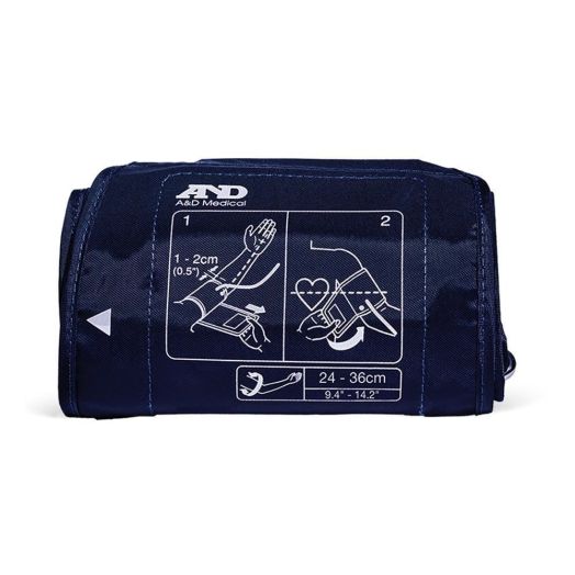 A&D Medical LifeSource Pre-Formed Replacement Blood Pressure Cuff, 9-17 Inches
