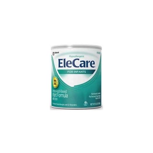 Abbott Nutrition EleCare Amino Acid-Based Powder Infant Formula with Iron, 14.1 oz Can Unflavored