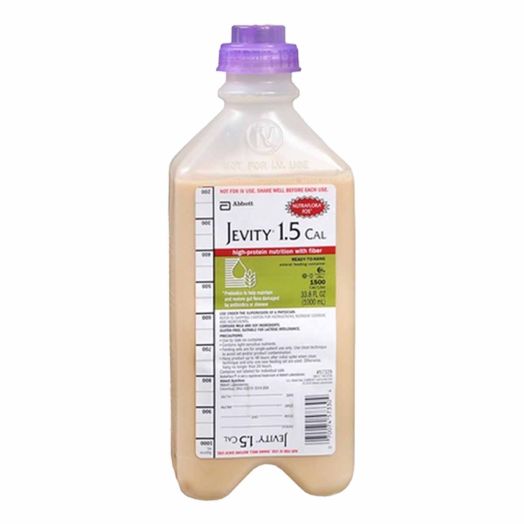 Abbott Nutrition Jevity 1.5 CAL High-Protein Nutrition with Fiber, 1000 ml Ready to Hang