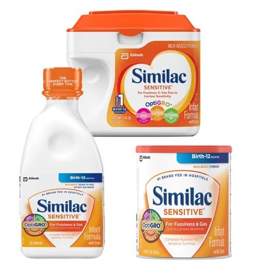 Abbott Nutrition Similac Sensitive Ready-to-Feed Infant Formula, 1 Quart Bottle